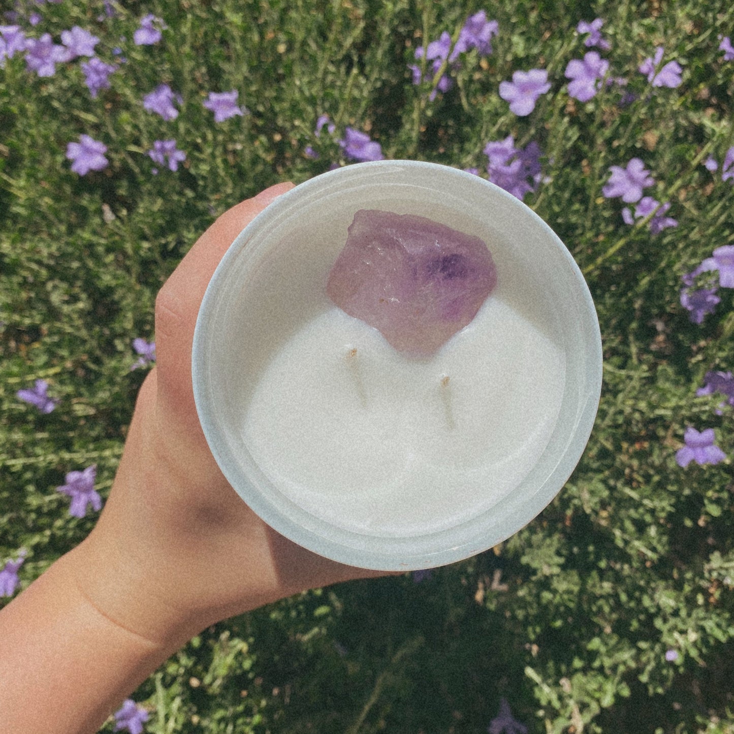 AMETHYST Gemstone Candle