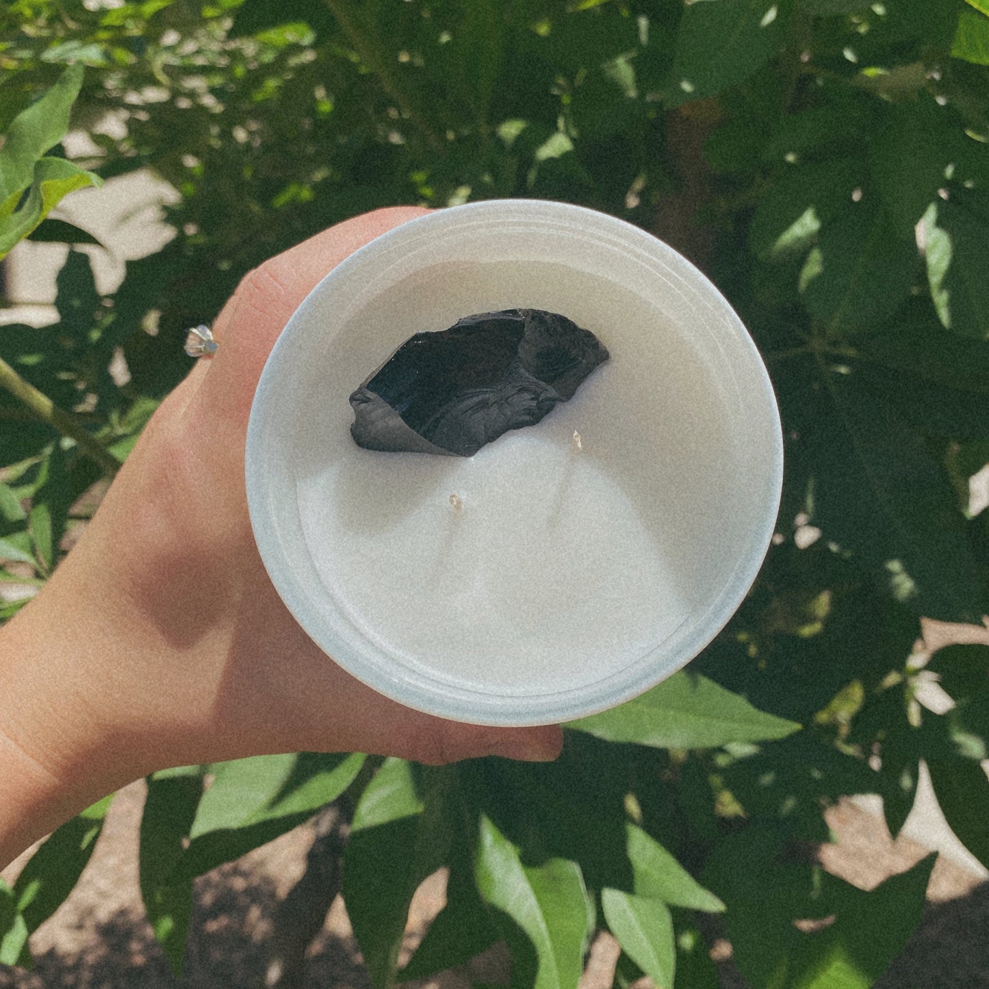 OBSIDIAN Gemstone Candle